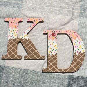 Ice Cream Themed KD letters